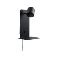 Bodová - P 71099 Nástěnné svítidlo Malena USB C GU10 230V max. 5W černá mat - PAULMANN