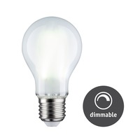 E27 - P 28816 LED Filament žárovka bílá/mat 9W E27 denní bílá stmívatelné - PAULMANN