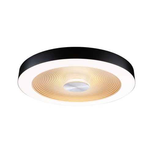 Kruhová - P 71180 LED stropní svítidlo Volea IP44 3000K / 230V 4 / 18,5W stmívatelné černá/zlatá - PAULMANN - foto 1