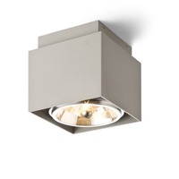Downlight - RED R10155 Stropní svítidlo EX 111 hranatá stropní QRB111 stříbrná 230V/12V - RED - DESIGN RENDL