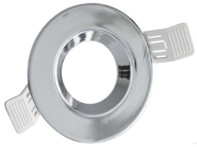 Kruhová - CEN KLR-CR KLAK ZAPUŠTĚNÝ KRUH VÝKLOPNÝ 30d pro spot 50mm. CHROM držák pro GU10, včetně patice GU10 - CENTURY - foto 1