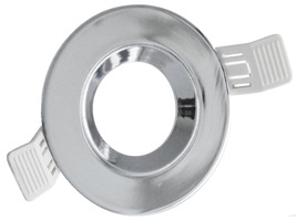 Kruhová - CEN KLR-CR KLAK ZAPUŠTĚNÝ KRUH VÝKLOPNÝ 30d pro spot 50mm. CHROM držák pro GU10, včetně patice GU10 - CENTURY