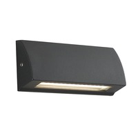Nástěnná - FAN LED-W-SHELBY-130 Venkovní nástěnné svítidlo LED SHELBY antracit hliník 4W 445lm CCT IP54 5,5x13x3,2 cm - FANEUROPE