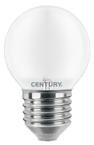 E27 - CEN INSH1G-062730 LED FILAMENT MINI GLOBE SATEN 6W E27 3000K 806Lm 360d 45x72mm IP20  - CENTURY - foto 1