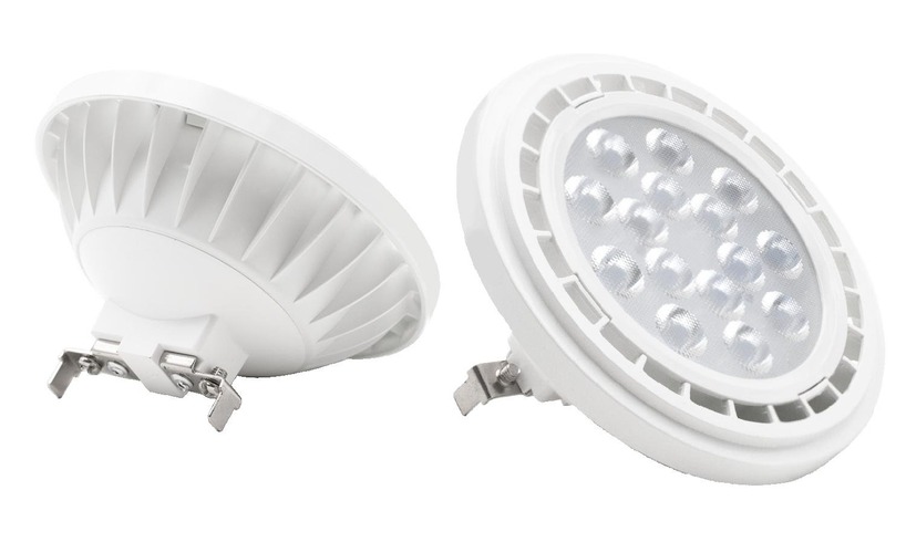 G53 - CEN SLAR111-124040 AR111 LED SUPERLED 11W AR111 4000K 30d G53 12VAC/DC 111x65mm IP20 - CENTURY - foto 1