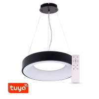 Kruhová - SMART Tuya závěsné ZULU 48W CCT kulaté černé