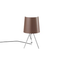 Stolní lampy dekorační - FAN I-MARLEY/L MAR Stolní lampa Lume Marley, hnědá, 1 x E14, 25 x 43,5 cm - FANEUROPE