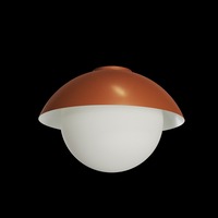 Kruhová - OS LUK60022 LUKIDA 3 stropní/nástěnné skleněné svítidlo terakota / bílá IP65 3000 K 27W LED - OSMONT