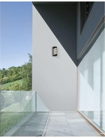 Nástěnná - NV 9926617 Venkovní nástěnné svítidlo LUPO černý hliník akrylový difuzor LED 10W 3000K 220-240V 64st. IP65 - NOVA LUCE