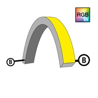 Příslušenství pro LED pásky - SLC S1624T-RGBW-B Napájení pro NeonFlex 24V Top-Bend RGBW B - TLG