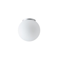 Kruhová - OS STY44986 STYX 2 stropní/nástěnné skleněné svítidlo stříbrná / bílá IP65 25W E27 - OSMONT