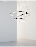 Kruhová - NV 17222004 D Závěsné svítidlo ARIA stmívatelné chromovaný hliník a akryl nastavitelné LED 145W 230V 3000K IP20 - NOVA LUCE