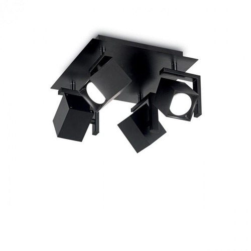 Bodová - ILUX 156712 Bodové stropní svítidlo Ideal Lux Mouse PL4 nero 156712 4x50W černé - IDEALLUX - foto 1