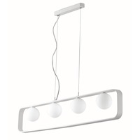 Podélná - FAN I-ROXY-S4 Závěsné svítidlo Roxy bílá, 4xG9, 100 x 10 x 120 cm - FANEUROPE
