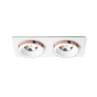 Hranatá - RED R13255 SHARM SQ II zápustná bílá měď 230V LED 2x10W 24° 3000K - RED - DESIGN RENDL