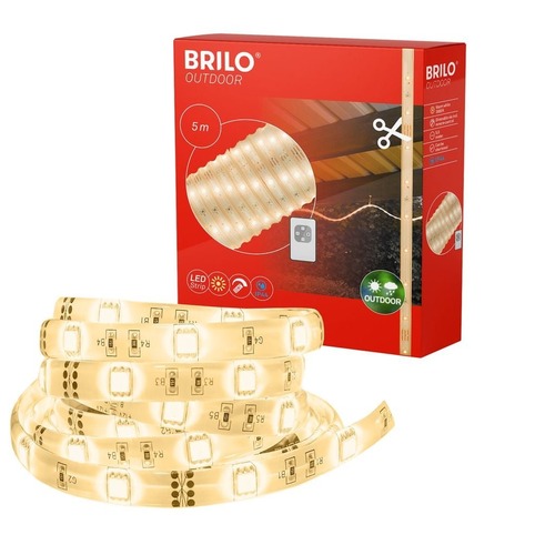 Dekorační - BRILO 2317150 LED pásek, 500 cm, dálkový ovladač, 15W, 240lm - BRILO - foto 1