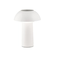 Na stůl - FAN LEDT-MYKES-WHITE Nabíjecí svítidlo LAMPADA dobíjecí LED MYKES bílá polykarbonát 4,5 W 300 lm CCT stmívatelné 21x16x16 cm - FANEUROPE