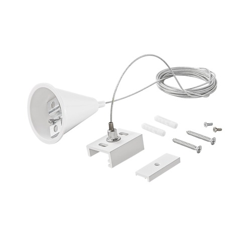 Lišty a příslušenství EUTRAC - FAN LED-RAIL-S-3-BCO 3‑fázový systém RAIL sada 4 kabelů 3 m pro závěsné svítidlo třífázového lištového systému, bílá - FANEUROPE - foto 1