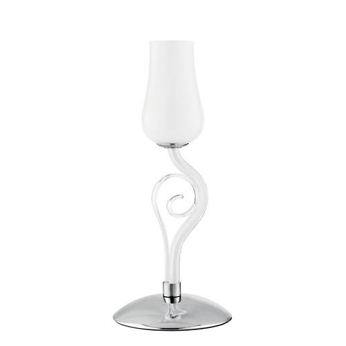 Stolní lampy dekorační - FAN I-ANGEL/L1 Stolní lampa Lume Angel, bílé/chrom, 1 x E14, 18 x 43 cm - FANEUROPE - foto 1