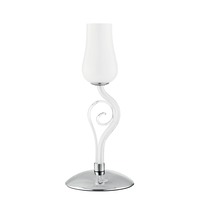 Stolní lampy dekorační - FAN I-ANGEL/L1 Stolní lampa Lume Angel, bílé/chrom, 1 x E14, 18 x 43 cm - FANEUROPE