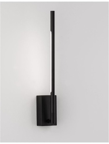 Nepřímé osvětlení - NV 9180712 Nástěnné svítidlo RACCIO černý kov a akryl LED 4.6W 230V 3000K IP20 - NOVA LUCE - foto 1