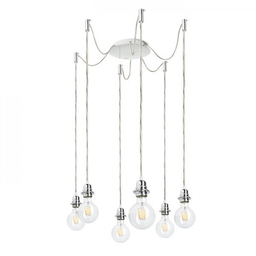 Sestavte si sami - RED R11789 KOMBIX 6 závěsná sada CHZ+TK+CHO  230V E27 6x28W - RED - DESIGN RENDL - foto 1