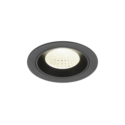 Kruhová - LA 1009637 NUMINOS® M Stropní vestavné svítidlo, 4000 K, 55°, IP20, kulaté, černé - BIG WHITE (SLV) - foto 1