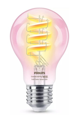 E27 - PH 8720169165779 WiZ Smart LED Žárovka s tradičním vzhledem, čirá, 40 W 470lm 2200-6500K (RGB) A60 E27 - PHILIPS - foto 1