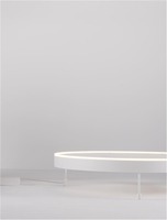Kruhová - NV 9063605 Stropní svítidlo MOTIF LED stropní svítidlo bílý hliník 3000K 48W IP20 220-240V stmívatelné - NOVA LUCE