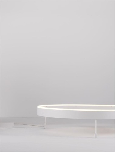 Kruhová - NV 9063605 Stropní svítidlo MOTIF LED stropní svítidlo bílý hliník 3000K 48W IP20 220-240V stmívatelné - NOVA LUCE - foto 1