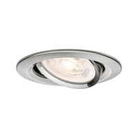 Kruhová - P 92270 LED vestavné svítidlo Nova GU10 Flat výklopné 4,9W 230V 2700K kov kartáčovaný - PAULMANN