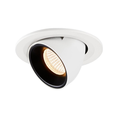 Kruhová - LA 1005879 NUMINOS® GIMBLE S zápustné stropní svítidlo bílé/černé 2700 K 40° - BIG WHITE (SLV) - foto 1
