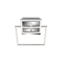 Hranatá - TF 318608TF TELEFUNKEN LED stropní svítidlo s čidlem, 35,8 cm, 17 W, chrom-hliník - BRILONER