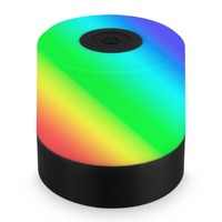 Na stůl - BRILO 7462015 LED nabíjecí stolní lampa, 7 cm, USB-C, 1,5W, 100lm, černá - BRILO