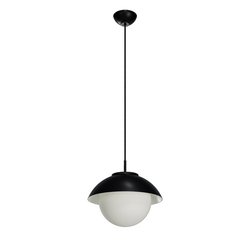 Koule - OS LUK60026 LUKIDA ST2 závěsné skleněné svítidlo černá / bílá IP40 3000 K 20W LED - OSMONT - foto 1