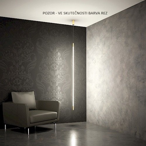 Subtilní - TI 1098CBVE2B C01RU00 9098PC1OF Závěsné svítidlo STILIO 90cm 3000K 230V rez - Team Italia - foto 1