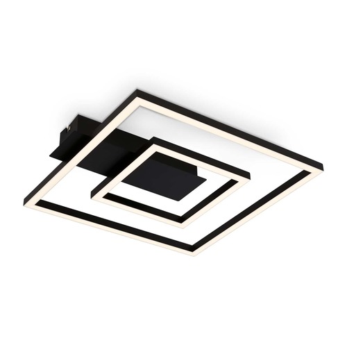 Hranatá - BRILO 3772015 LED stropní svítidlo, 32 cm, 22W, 100lm, černá - BRILO - foto 1