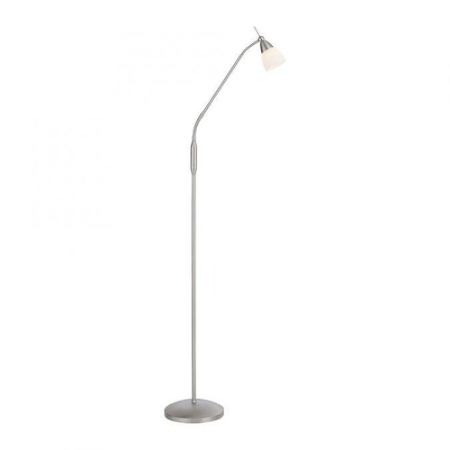 Stojací lampy - PN 400-55 PINO LED stojací svítidlo stříbrná opálové sklo 3 krokové dotykový stmívač nastavitelné 3000K - PAUL NEUHAUS - foto 1