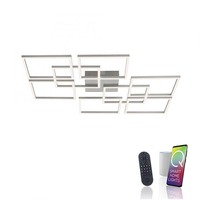 Hranatá - PN 6015-55 Paul Neuhaus, Q-INIGO, LED stropní svítidlo, ocel, Smart Home ZigBee 2700-5000K - PAUL NEUHAUS