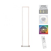 Stojací lampy - LD 14640-55 FELIX60 LED stojací svítidlo stříbrná barva, nožní vypínač, stmívatelné Sidelight RGB Rainbow 2700-5000K - LEUCHTEN DIREKT / JUST LIGHT