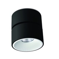 Bodová - BPM 20135.SR.BK-W.D60.3K AKCE - Stropní přisazené svítidlo KLIMT M černá / bílá LED 10W 60º 3000K Ø100 - BPM