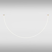 Podélná - M MOD146PL-L40G3K Závěsné svítidlo Tau 3000K 40W teplá bílá 2200lm zlatý hliník - MAYTONI