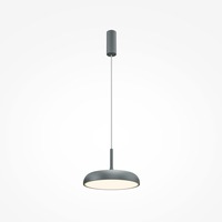 Kruhová - M MOD189PL-L12GR3K1 Závěsné svítidlo Gerhard 3000K 19W teplá bílá 1000lm šedý kov - MAYTONI