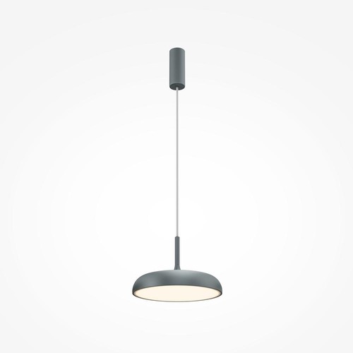 Kruhová - M MOD189PL-L12GR3K1 Závěsné svítidlo Gerhard 3000K 19W teplá bílá 1000lm šedý kov - MAYTONI - foto 1