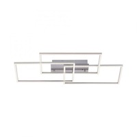 Hranatá - LD 14150-55 IVEN LED stropní svítidlo v barvě oceli v moderním designu a nastavitelou barvou světla 2700-5000K - LEUCHTEN DIREKT / JUST LIGHT