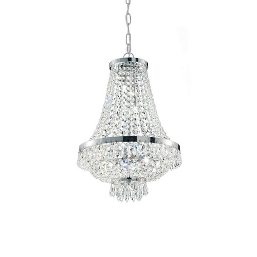 Dekorativní - ILUX 033532  Závěsné svítidlo Ideal Lux Caesar SP6 cromo 033532 38cm stříbrné   - IDEALLUX - foto 1