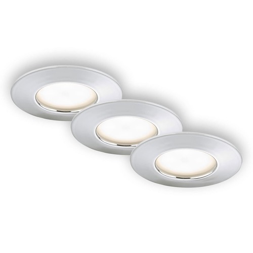 Kruhová - BRI 7204-038 3ks sada LED vestavné svítidlo, pr. 7,5 cm, chrom - BRILONER - foto 1