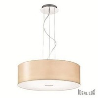 Válec - ILUX 087719 Závěsné svítidlo Ideal Lux Woody SP5 wood 087719 béžové 60cm - IDEALLUX