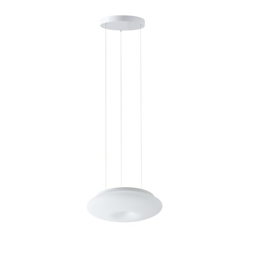 Kruhová - OS SAT73554 SATURN LE1 závěsné skleněné svítidlo bílá IP20 4000 K 16W LED - OSMONT - foto 1
