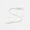 Příslušenství - DLED 2DN21 DecoLED Prodlužovací kabel pro dvoustranný LED Neon, IP67, 230V, 25 cm, bílý, samčí 2DN21